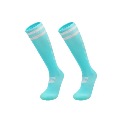 Men's Fashion Color Block Long Anti-Slip Football Sports Socks