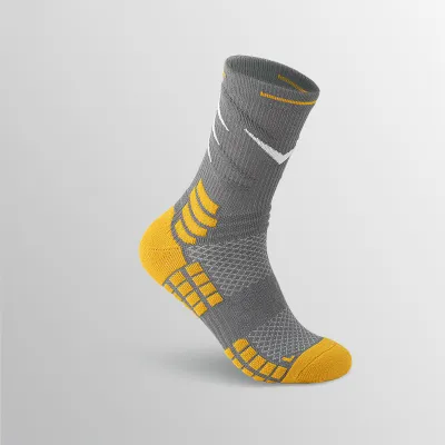 Men Fashion Casual Color Block Breathable Basketball Socks Cotton