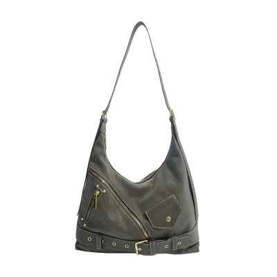 Women Fashion Casual Retro Large Capacity Bucket Shoulder Bag