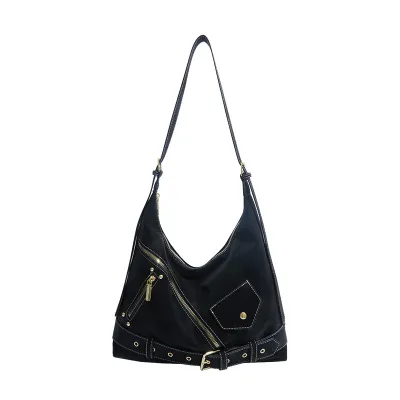 Women Fashion Casual Retro Large Capacity Bucket Shoulder Bag