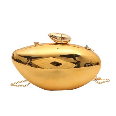 Women Fashion Acrylic Chain Box Evening Bag Mango Style