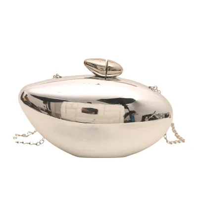 Women Fashion Acrylic Chain Box Evening Bag Mango Style