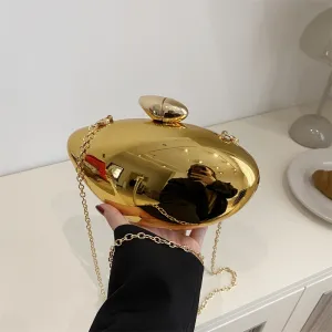 Women Fashion Acrylic Chain Box Evening Bag Mango Style