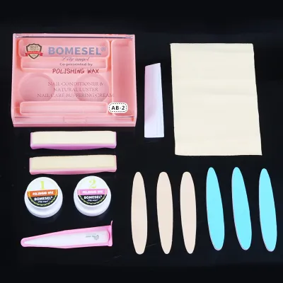 Women Fashion Nail Polish Wax Tool Nail Oil Gel Tools Set Armour Surface Grinding