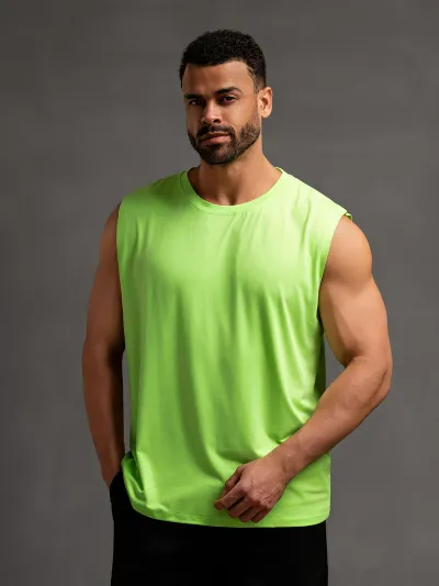 Men Fashion Casual Solid Color Loose Sleeveless Vest