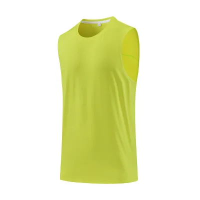 Men Fashion Casual Solid Color Quick-Drying Sports Tank Top