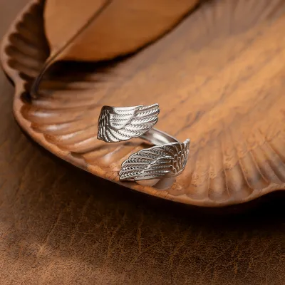 Women Fashion Angel Wings Ring