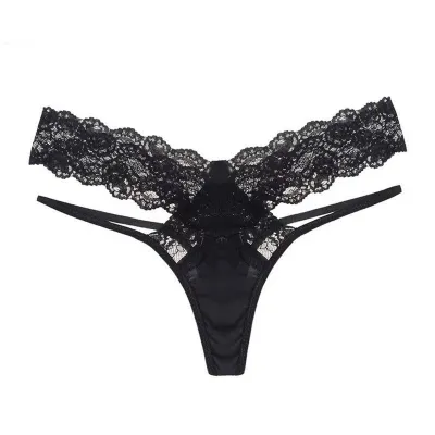 Women Sexy Lace Low Waist Thong Panties