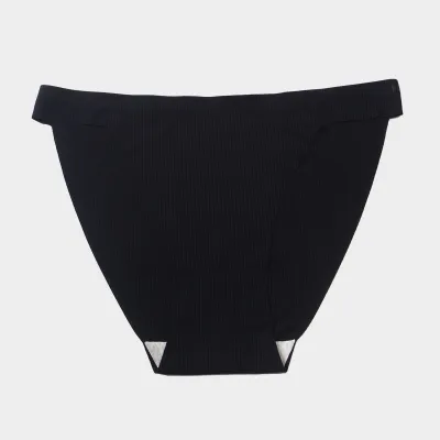 Women's Solid Color Traceless Ice Silk Mid-Waist Thong Panties