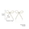 E2404-6 Imitation Pearl Zircon Beaded Bow