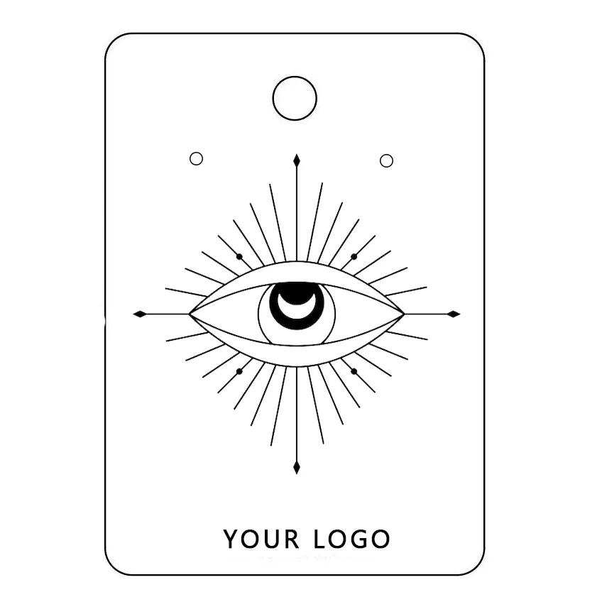 Evil Eye Printed 7x10cm Jewelry Card 1000pcs Pack