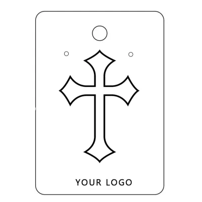 Cross Printed 7x10cm Jewelry Card 1000pcs-Pack