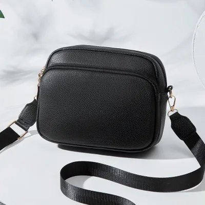Women Fashion Simple Solid Color Small Square Crossbody Bag