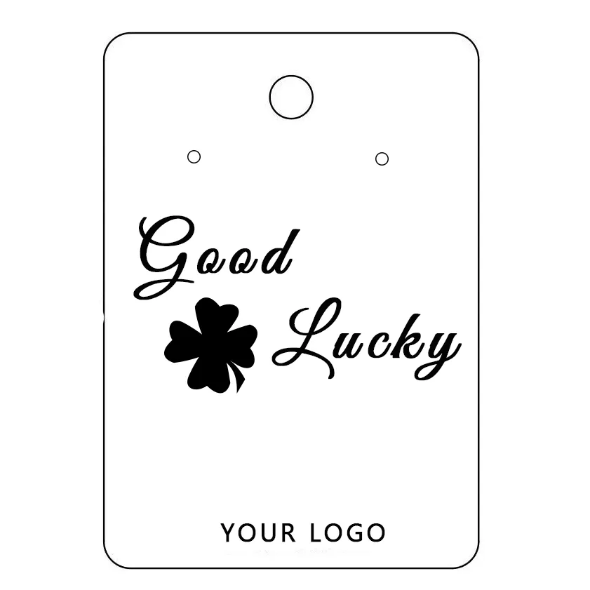 Black Clover Printed 7x10cm Jewelry Card 1000pcs Pack