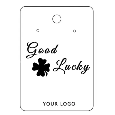 Black Clover Printed 7x10cm Jewelry Card 1000pcs Pack
