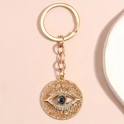 Women's Fashion Evil Eye Tassel Bag Pendant Keychain Jewelry
