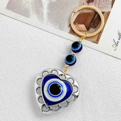 Women's Fashion Evil Eye Tassel Bag Pendant Keychain Jewelry