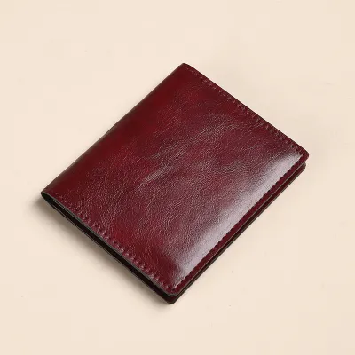 Fashion Simple Solid Color Ultra-Thin Small PU Wallet