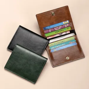 Fashion Simple Solid Color Ultra-Thin Small PU Wallet