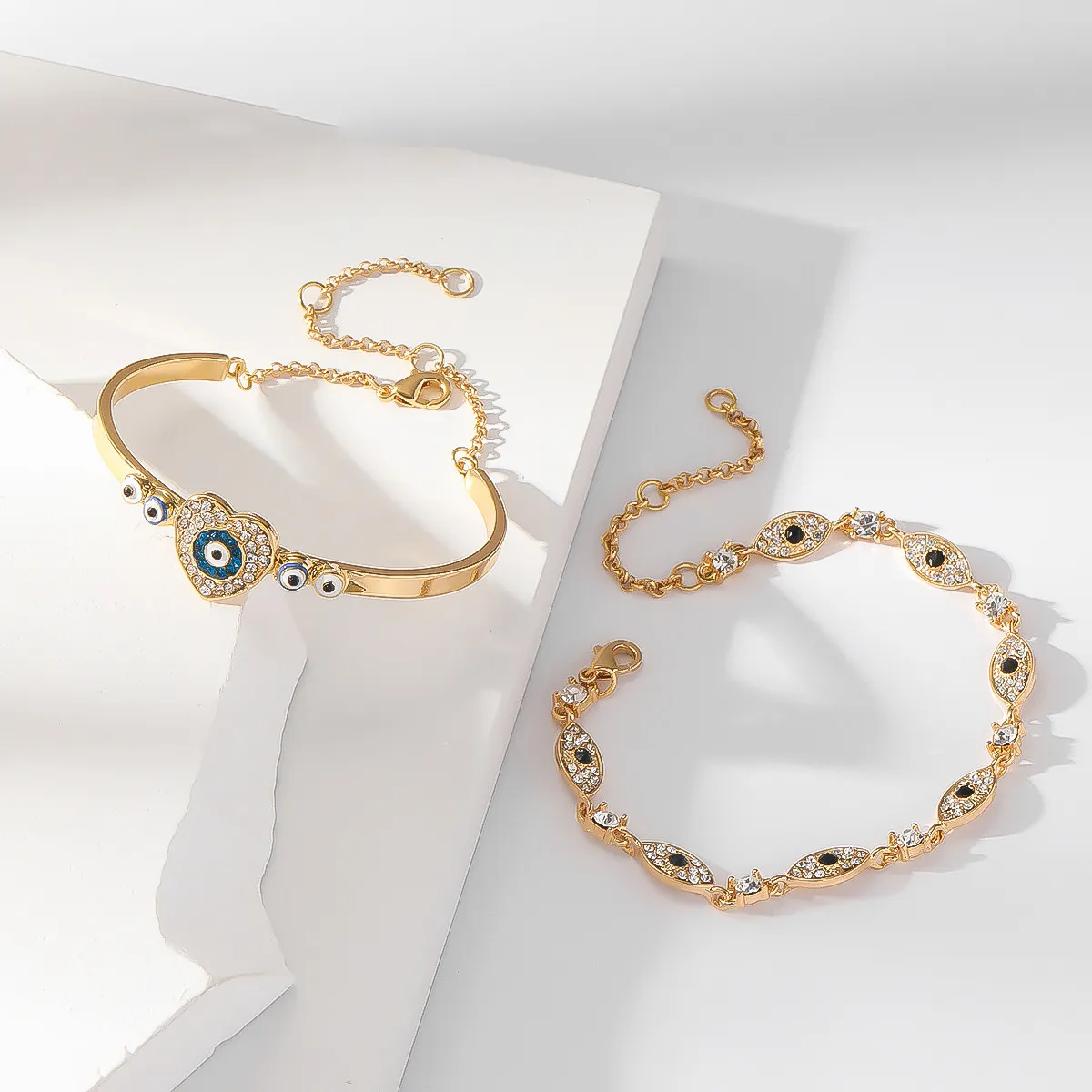Women Fashion Zircon Evil Eye Bracelet Jewelry