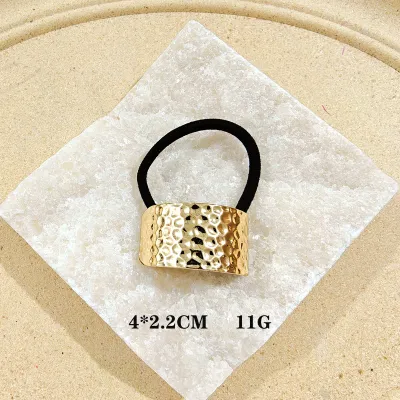 Women Fashion Punk Geometric Metal Hairband High Elasticity Hairpin