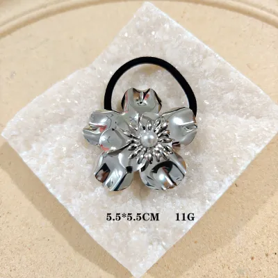 Women Fashion Punk Geometric Metal Hairband High Elasticity Hairpin