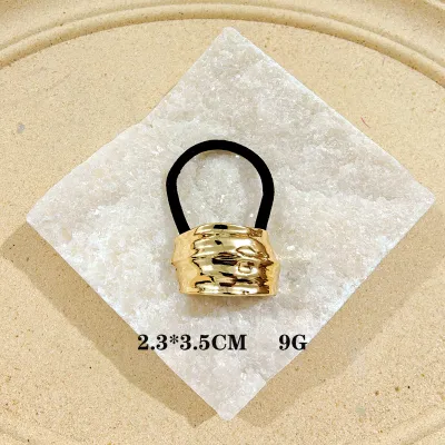 Women Fashion Punk Geometric Metal Hairband High Elasticity Hairpin