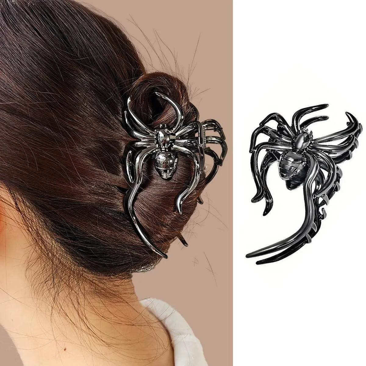 Women Fashion Zinc Alloy Spider Grab Clip Hair Accessories