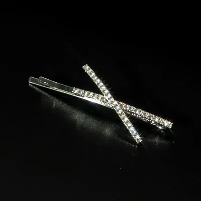 Women Elegant Alloy Cat's Eye Stone Butterfly Duckbill Clip