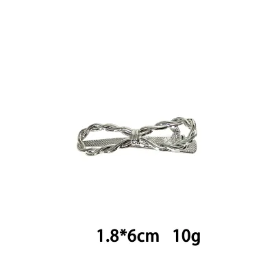 Women Fashion Alloy Love Bowknot Duckbill Hairpin