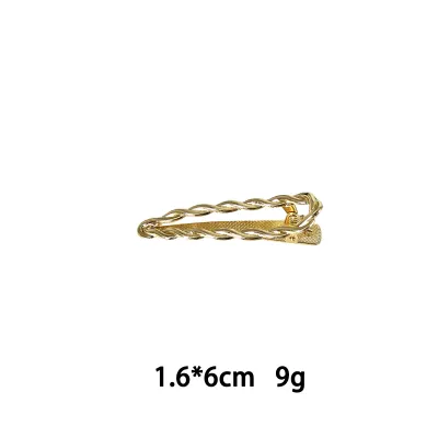 Women Fashion Alloy Love Bowknot Duckbill Hairpin