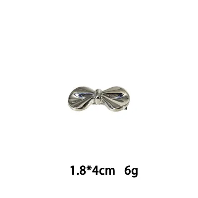 Women Fashion Alloy Love Bowknot Duckbill Hairpin