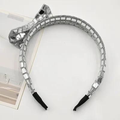 Women Fashion Square Sequin Fabric Headband