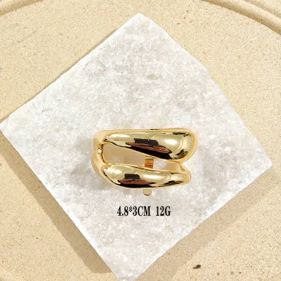 Women Fashion Geometric U-Shaped Zinc Alloy Hairpin