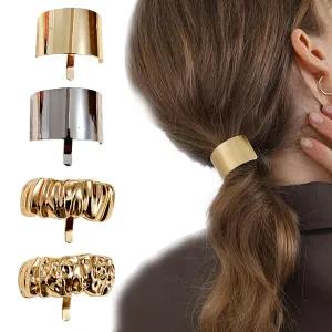 Women Fashion Geometric U-Shaped Zinc Alloy Hairpin