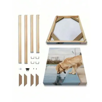 45x65cm Canvas Stretcher Frame DIY Bars Kit for Gallery Wrap Unfinished Wood