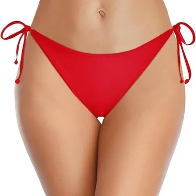 Women Sexy Solid Color Bikini Swim Bottom
