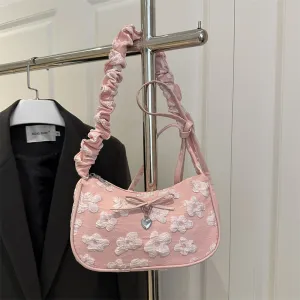 Women Fashion Casual Simple Floral Shoulder Bag