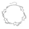 ZW2231 Necklace +Earrings(Steel)