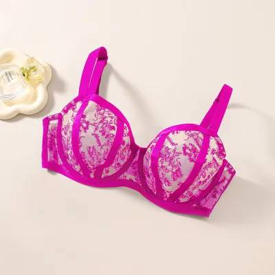 Women Fashion Sexy Plus Size Lace Anti-Sagging Breathable Bra