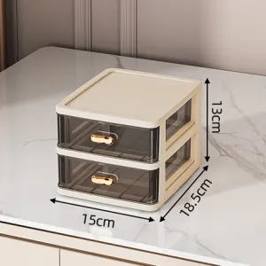 Fashion Nordic Style Desktop Integrated Drawer Cosmetic Storage Box