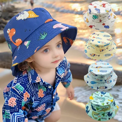 قبعة شمسية مطبوعة للأطفال الأولاد، عصرية، مريحة، وجيدة التهوية
