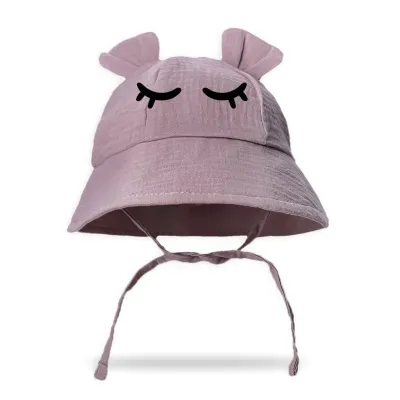 Kids Baby Boys Girls Fashion Cute Solid Color Breathable Cotton Dome Sun Hat