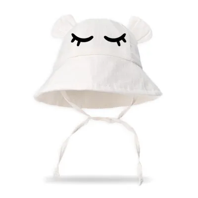 Kids Baby Boys Girls Fashion Cute Solid Color Breathable Cotton Dome Sun Hat