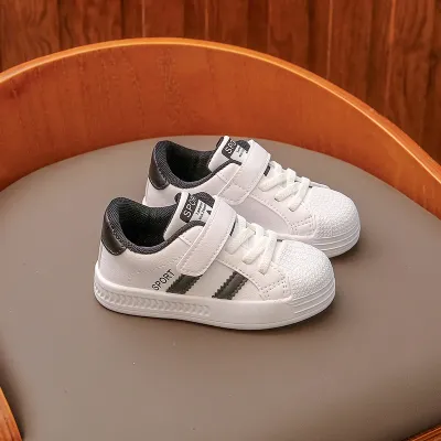 Kids Baby Boys Girls Fashion Casual Breathable Velcro Sneakers Ankle High Low Top