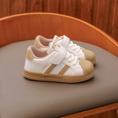 Kids Baby Boys Girls Fashion Casual Breathable Velcro Sneakers Ankle High Low Top
