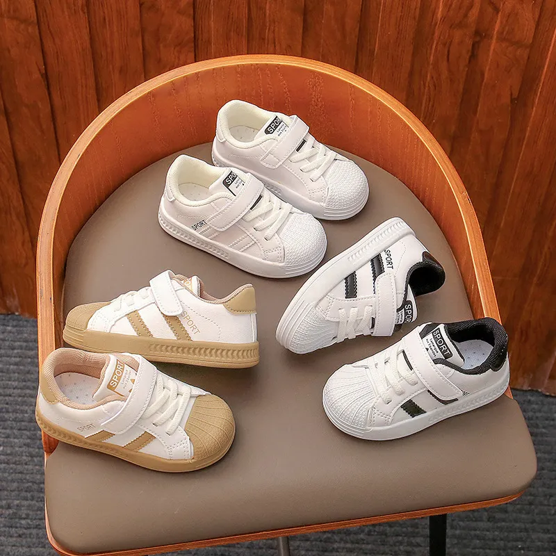 Kids Baby Boys Girls Fashion Casual Breathable Velcro Sneakers Ankle High Low Top