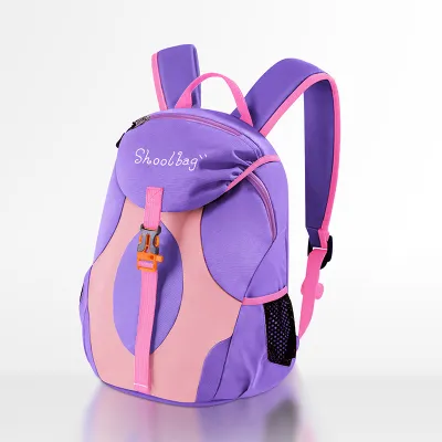 Kids Boys And Girls Fashion Casual Color Block Backpack