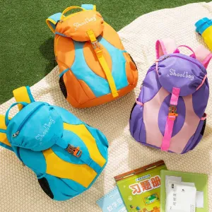 Kids Boys And Girls Fashion Casual Color Block Backpack