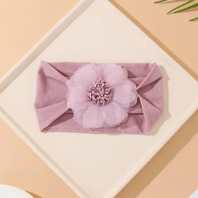 Kids Baby Elegant Flower Cloth Hair Belt
